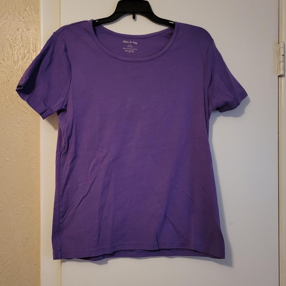 White Stag Purple Short Sleeve Crewneck Tee